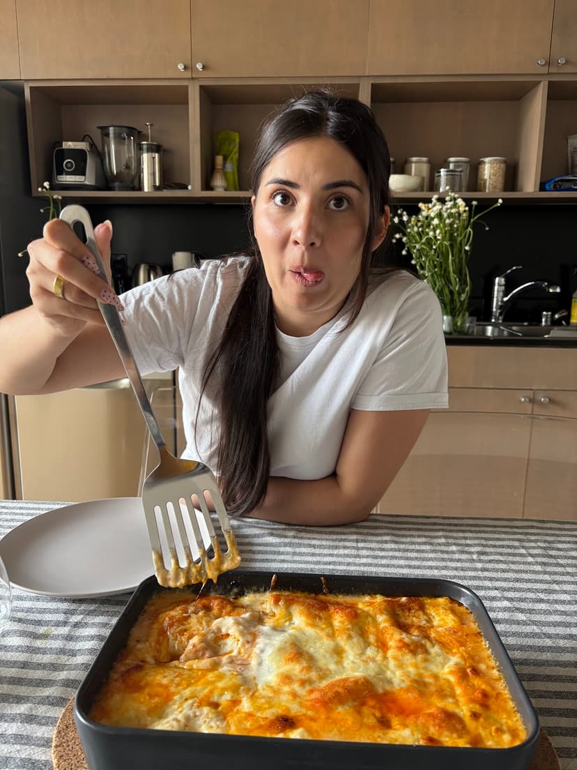 Te amo mucho mi niña lasagna anti lactosa